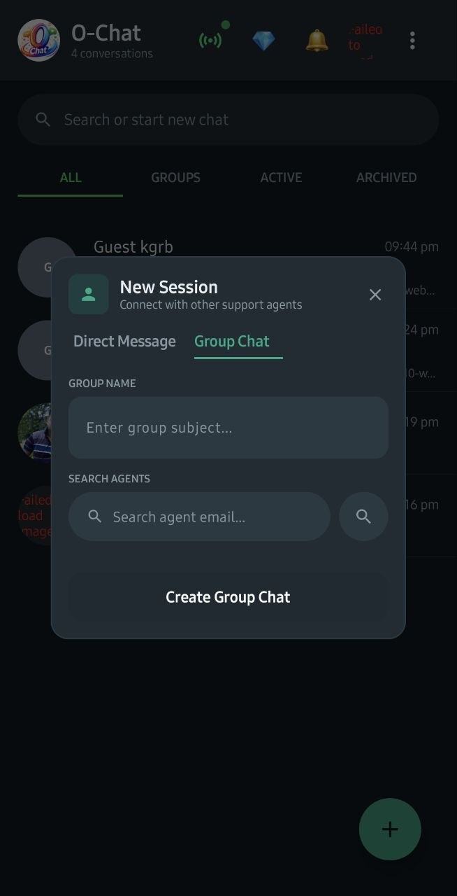 Real-Time Live Chat Inbox