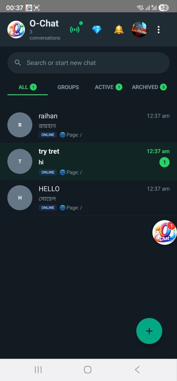 HD WebRTC Voice Call Screen